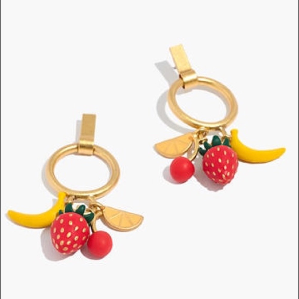 Madewell “fresh fruit” rare earrings NWOT